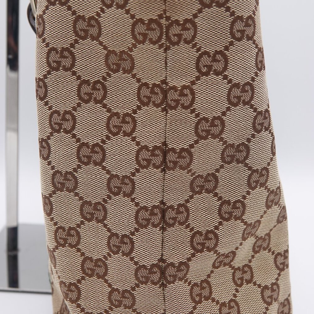 Gucci GG Canvas Jolicoeur Sherry Line Tote Brown - Picture 2 of 16